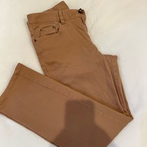 Straight legged jeans